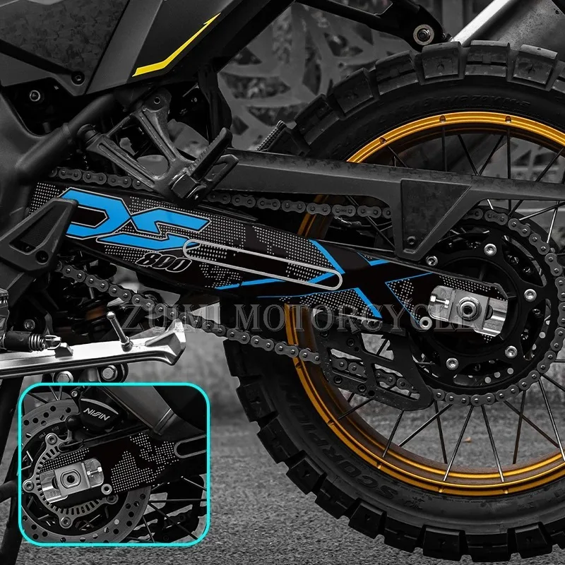 Фото Для модели VOGE DS800X Rally 2025-2026: защитная наклейка на задний маятник, водонепроницаемая декоративная наклейка, элемент для модификации. №2