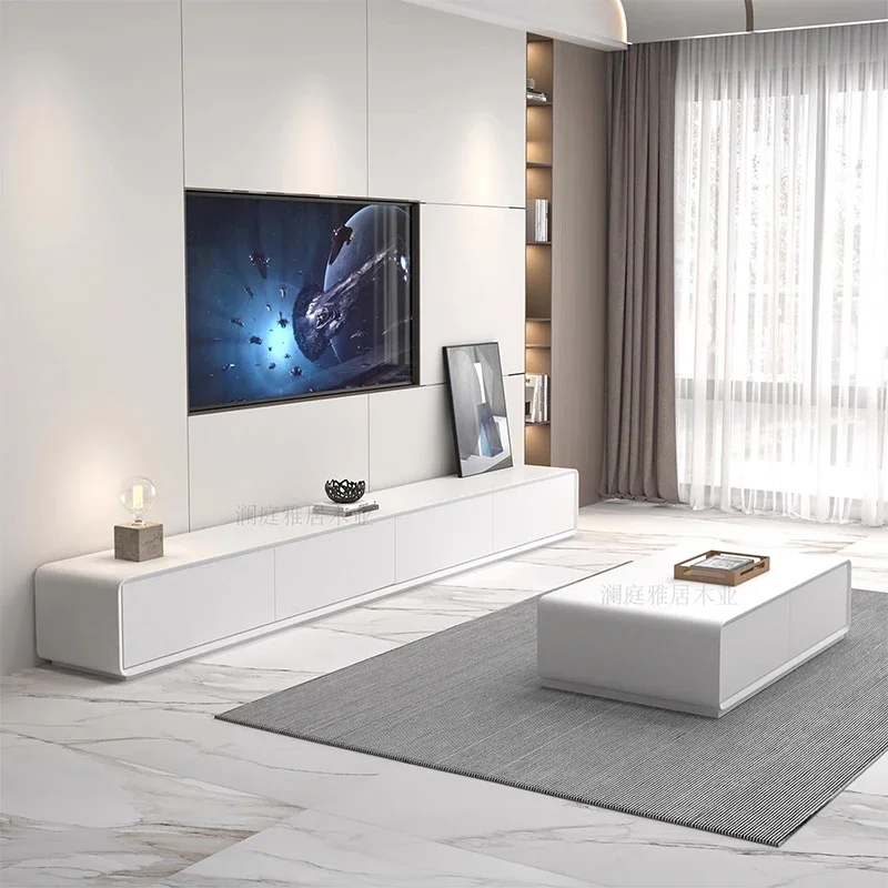 Современные ТВ-стойки для салона белый столик дизайнерский центр кофейный пол