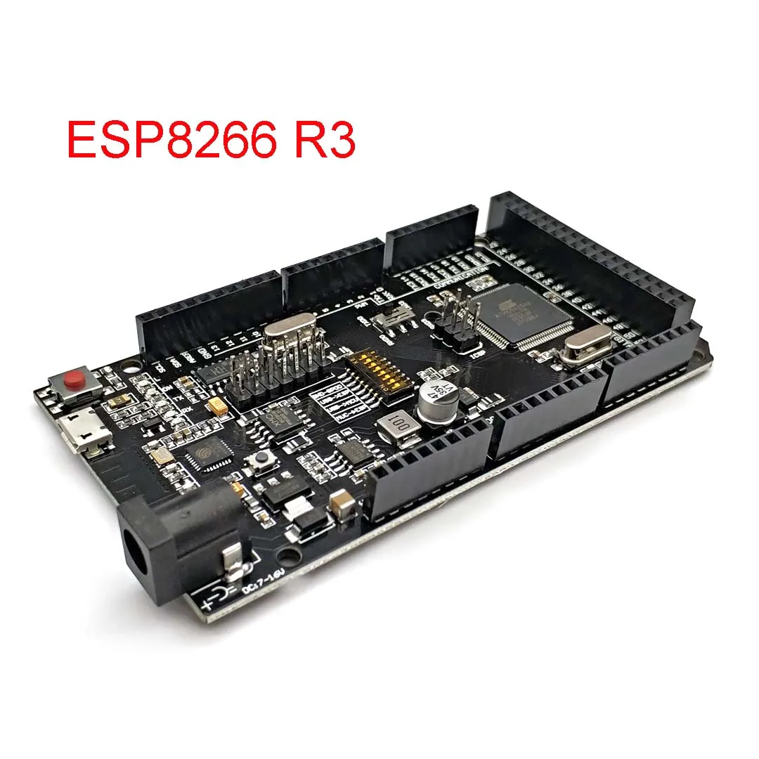 Mega2560 + Wi-Fi, R3 ATmega2560 + ESP8266 32Мб оперативной памяти, USB-TTL CH340G. Совместимость с Arduino Mega NodeMCU для WeMos ESP8266
