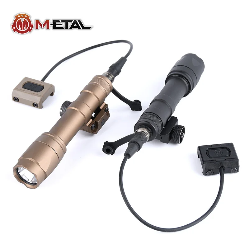 

Tactical M600 M600C Flashlight ModButton Pressure Remote Switch Mlok Keymod Rail Airsoft M300 Hunting Rifle Weapon Scout light