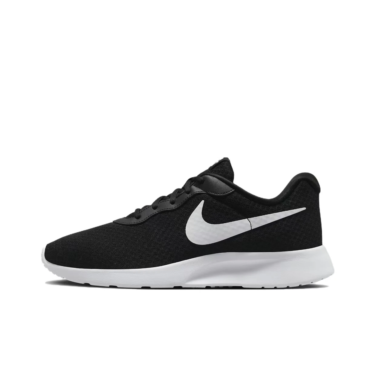 Мужские и женские кроссовки Nike Tanjun черно-белые низкие для нескользящих легких