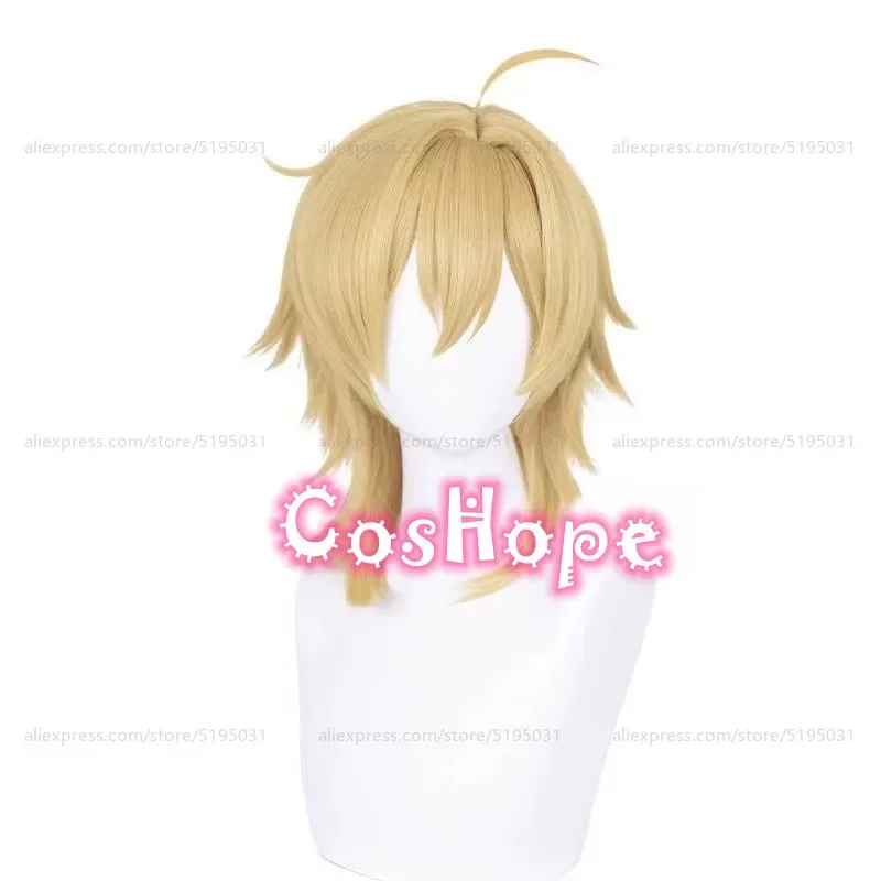 Hakaze Kaoru Косплей Парик 40 см Короткий Льняной Золотой Аниме Парики Термостойкие