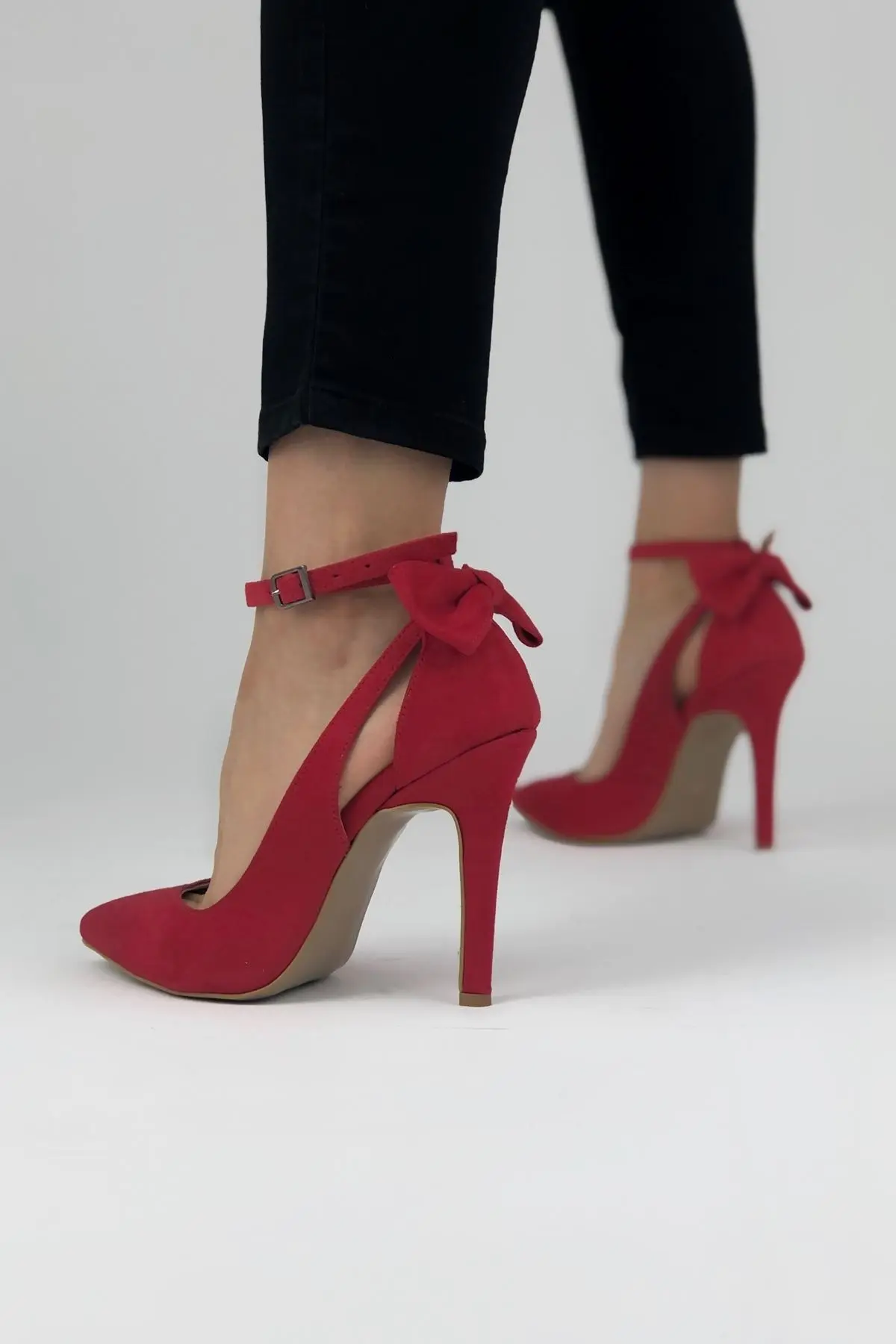 

Women's Fashion Handmade Special Red Suede Shoes