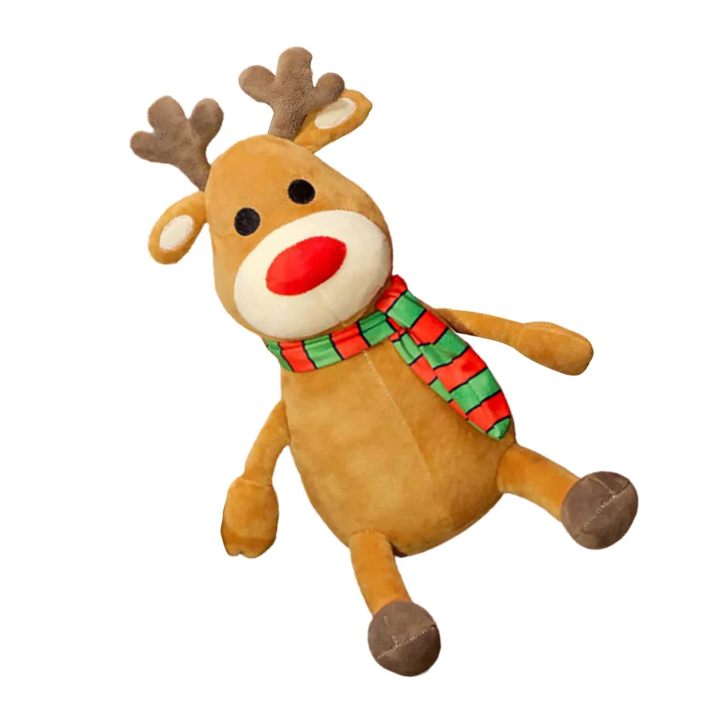 

1pc Plush Adorable Creative Funny Reindeer Plush Ornament for Christmas Kids Home