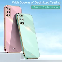 luxury 6d plating silicone shockproof bumper phone cases for oneplus 9r 9rt 9 pro 8 8t oneplus 9 r 9r straight edge soft cases