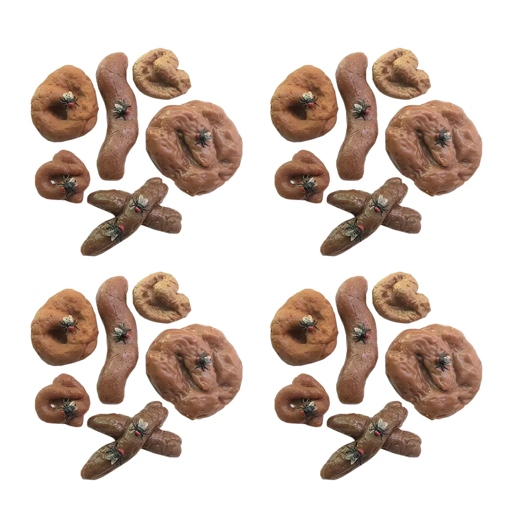

24pcs Fake Poop Toy Poo Prank Prop Simulation Spoofed Toys for April Fool's Day