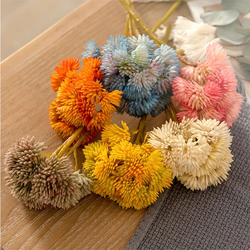 Мягкий резиновый искусственный рикбол имитация фруктов гортензии цветок на