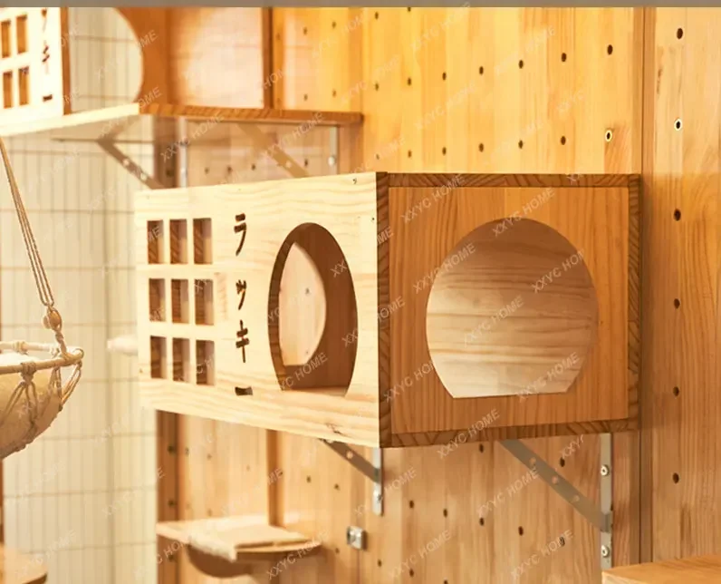 Роскошная интерьерная вилла с изображением кота Весенняя стойка для