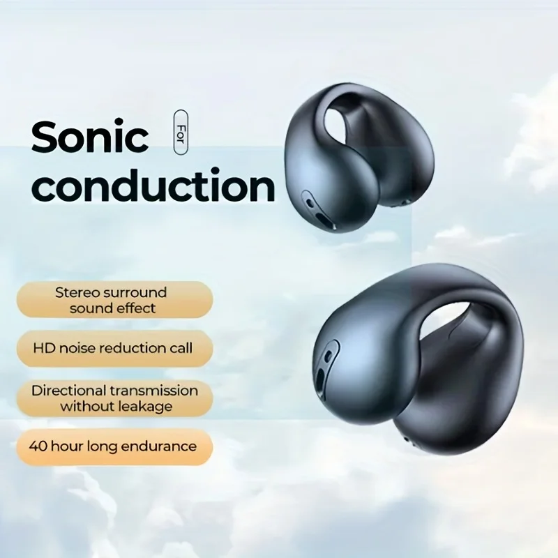

Wireless Ear Clip Air Conduction H, 2023 New Mini Open Earphones