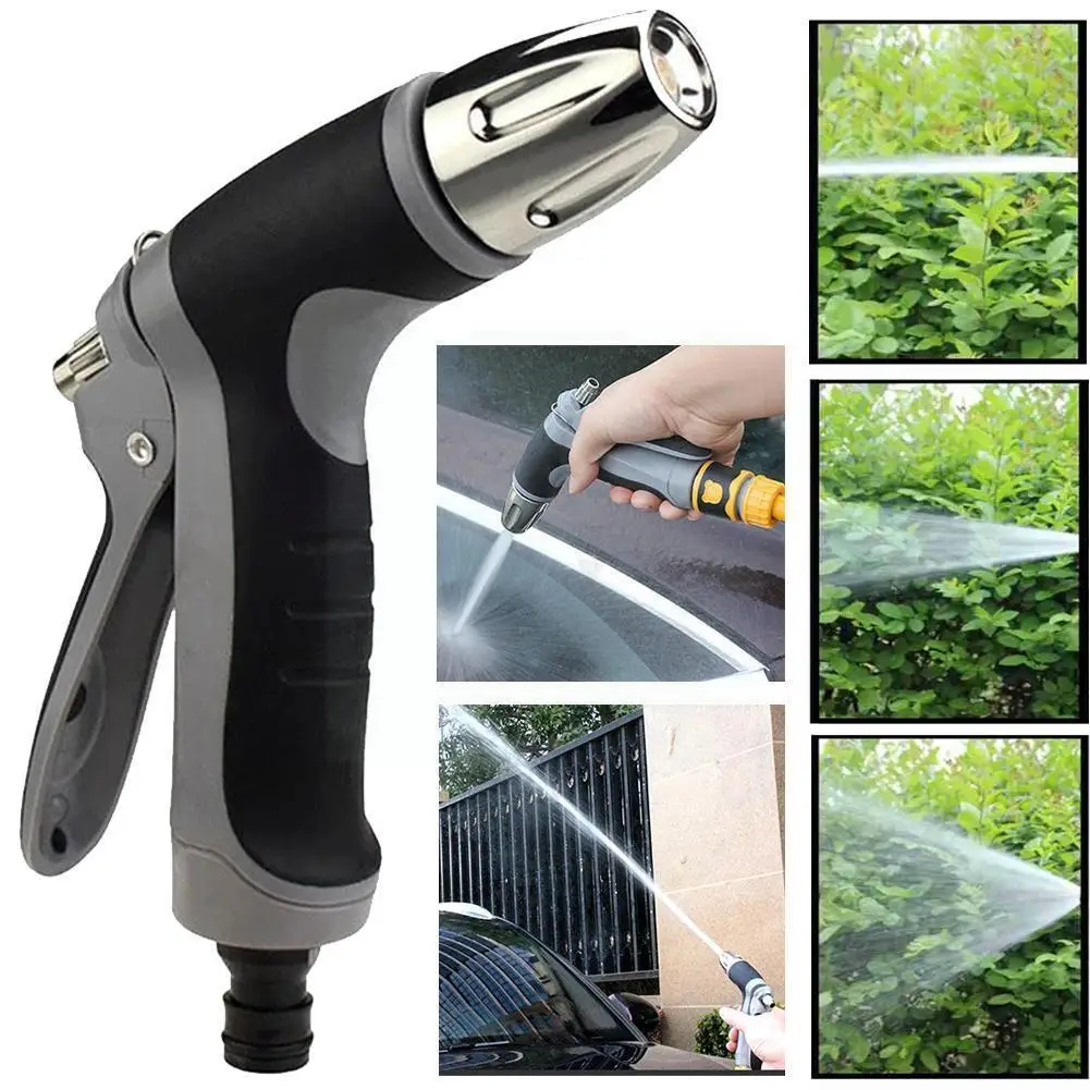 

High Pressure Adjustable Car Wash Water Gun Multifunctional Yard Spray Garden Car Nozzle Watering Tools Lawn Washing Sprink C1B7