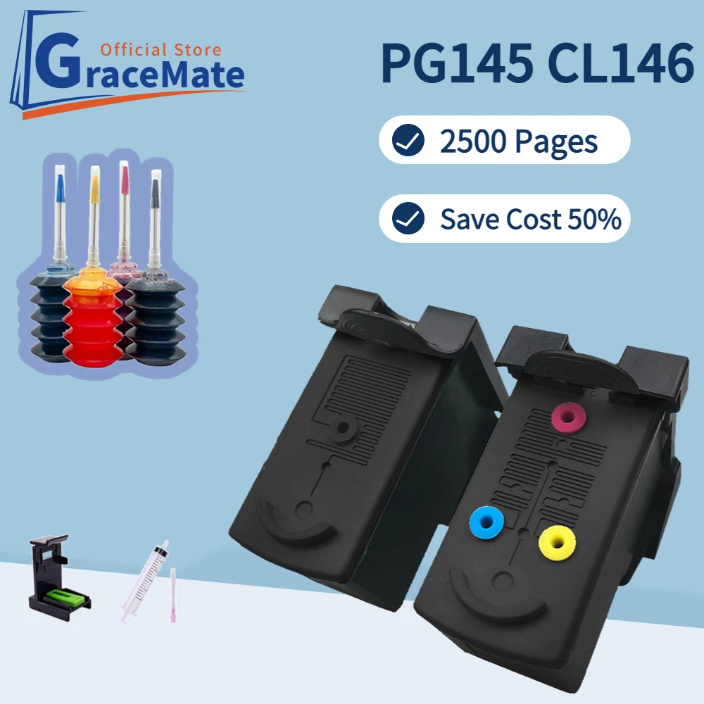 

PG145 CL146 PG-145 Замена pg445 cl446 для картриджа принтера canon pixma MG2410 MG2510 IP2900 TS3110 IP2810 MG2910