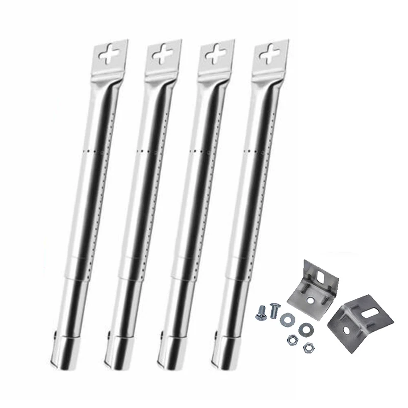 

4PCS Scalable BBQ Gas Grill Universal Replacement Stainless Steel Tube Burners Stainless Steel Tool Universal Replacement