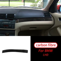 for bmw 3series e46 1998 2005 real carbon fiber co pilot center control strip trim interior accessories car interior supplies
