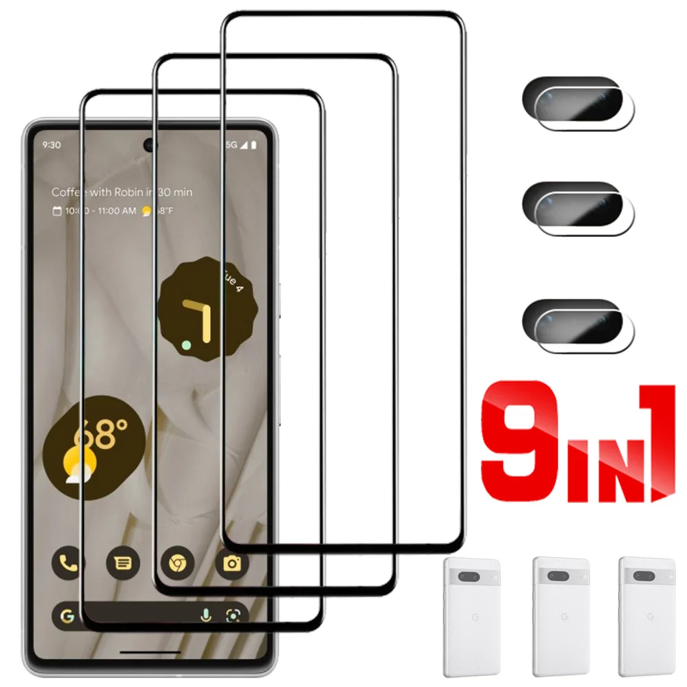 For Google Pixel 7 Tempered Glass Pixel 7 Screen Protector Pixel-7 Film Anti-Shatter Glass Google7 Clear Security Film For 7Pixel Protector Pantalla Pixle 7 Camera Back Cover Glass Pixel7 Film Accessories