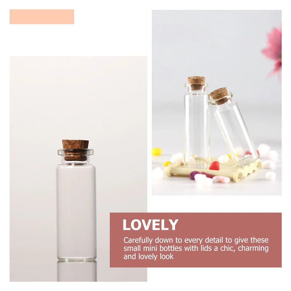 12 шт. банка для бутылок желаний пробковые пробки маленькие стеклянные бутылки