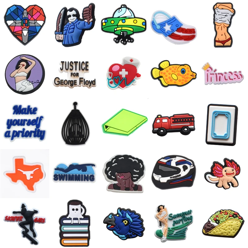 

Wholesale Bulk Men Para Pins Women Charm Kids Boy Decorations for Crocs Packs Girl Shoes Accessories Set Jeans Gifts Shoe Charms