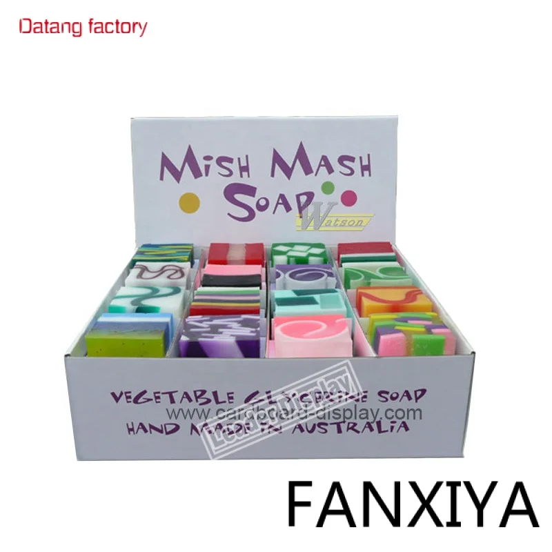 

Paper Retail Promotion Counter Top soap cardboard display stand