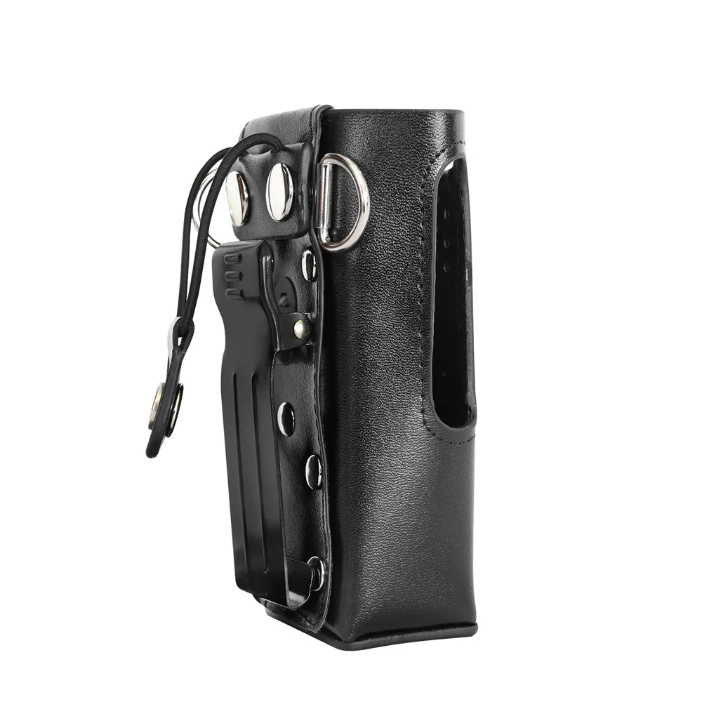 Walkie Talkie Hard Leather Carry Case for Motorola HT750 HT1250 GP328 GP329 GP338 GP339 GP340 GP360 GP380 Portable Radio