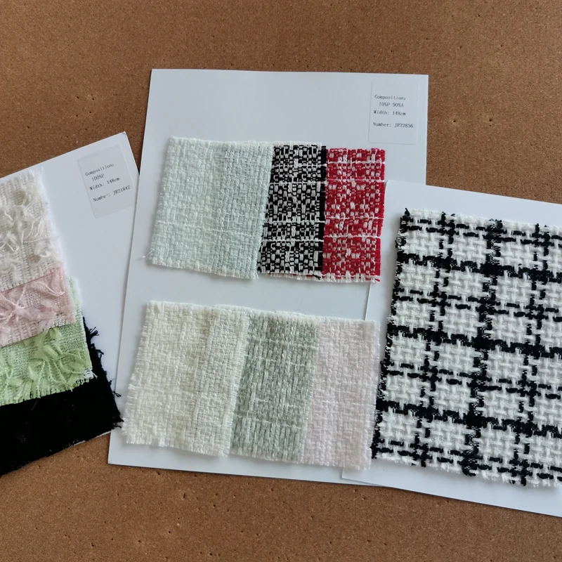 

Noble version of sweet home knitting tweed carded small perfume fabric cloth
