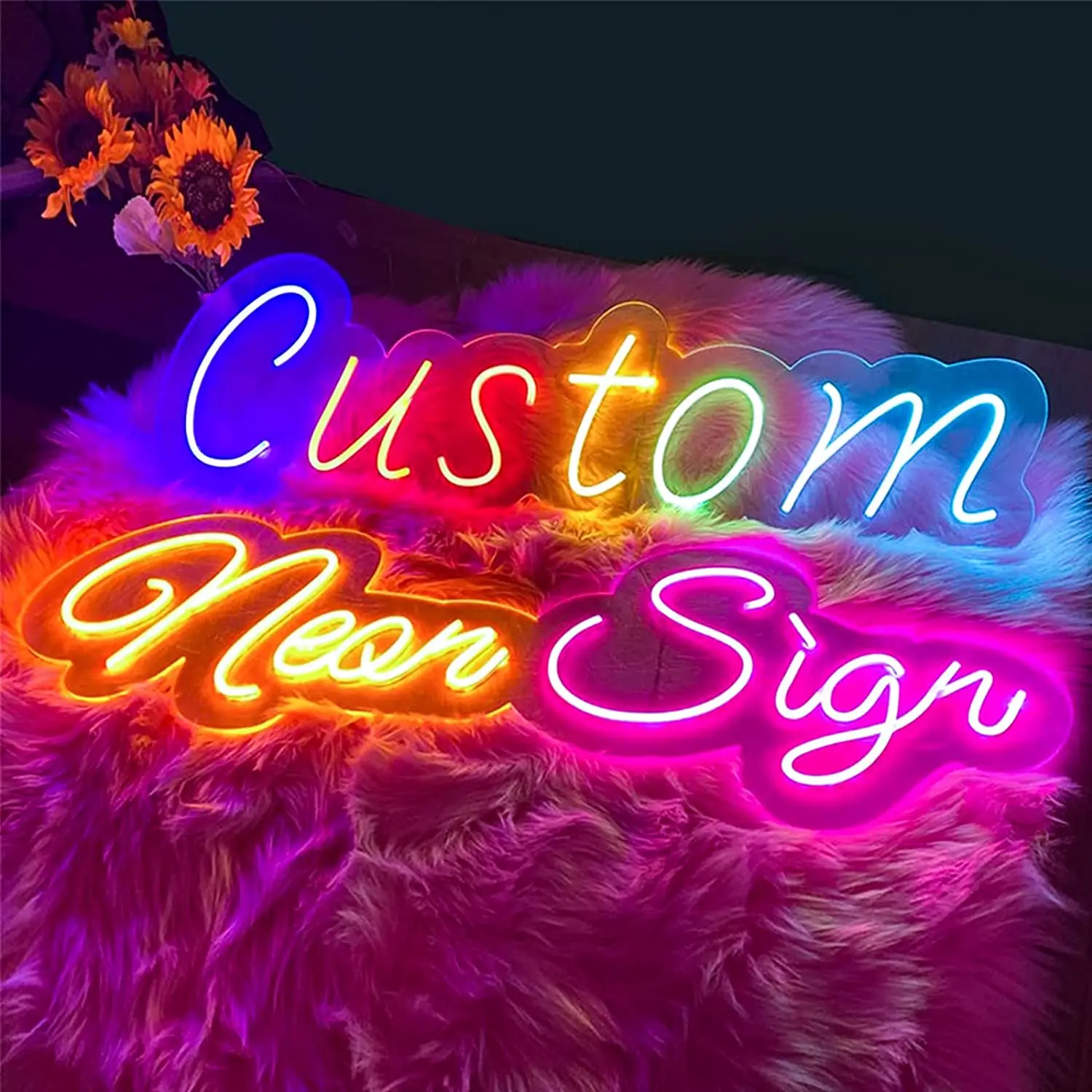 

Неоновый светильник с именем для домашнего декора, светодиодный неоновый светильник с регулируемой яркостью для игровой комнаты, мужская пещера, настенное искусство