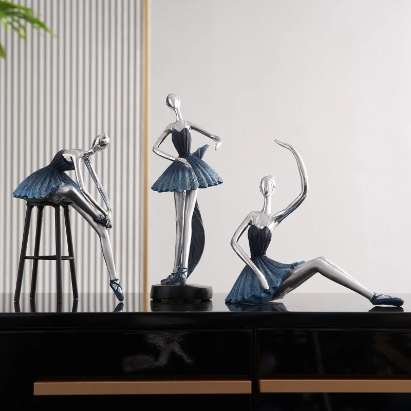 

Resin Ballet Girl Figurines Miniatures Home Decoration Accessories Aesthetic Room Decor Desk Accessories Figurines For Interior