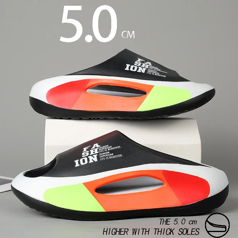 

Men's Slippers Bathroom Home Slippers Women's Fashion Soft Sole EVA Indoor Slides Woman Sandals Summer Non-slip Flip Flops Men