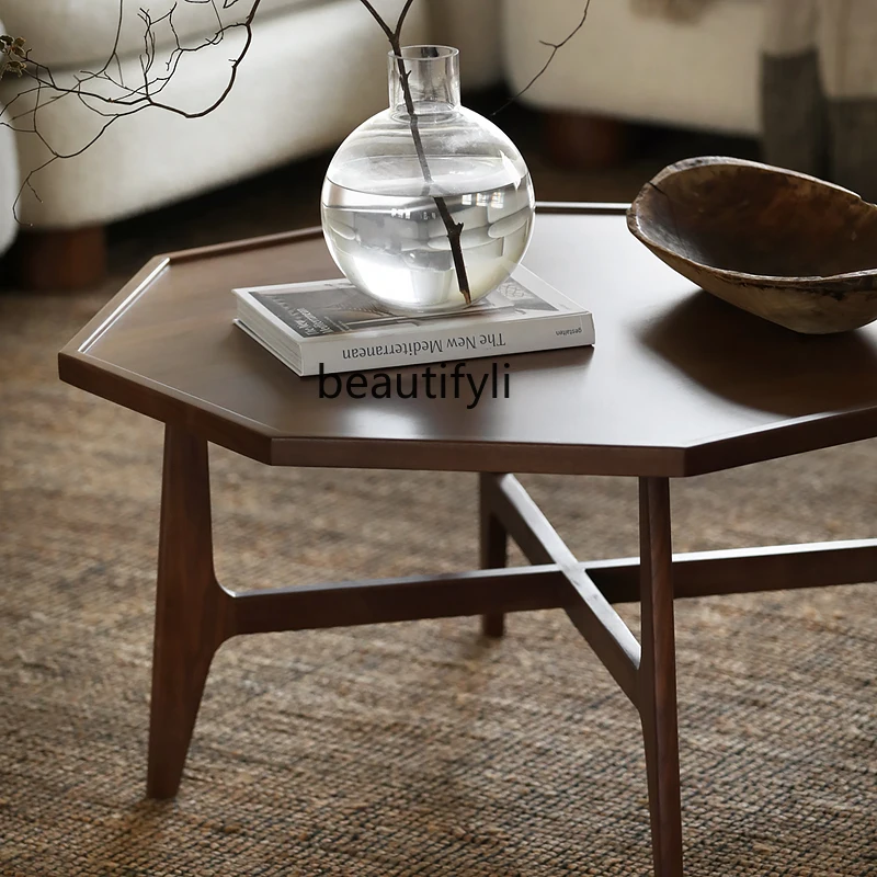 Скандинавский средневековый журнальный столик из массива дерева Nordic Morenburg North