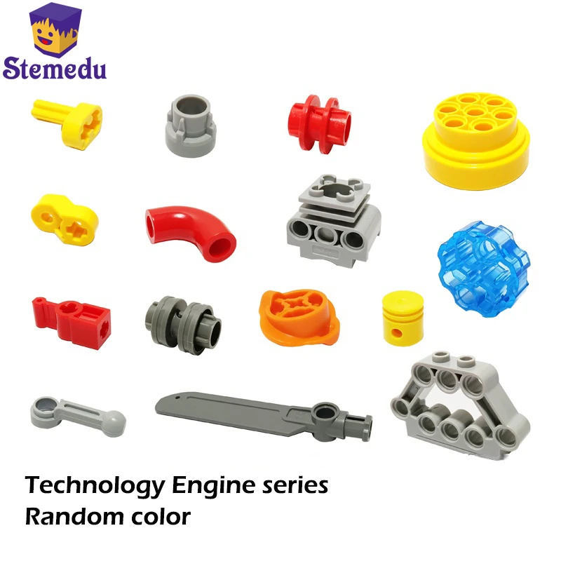 

MOC Technical small particle technology building blocks loose parts mechanical engine set assembled parts kit Compatible Legoeds