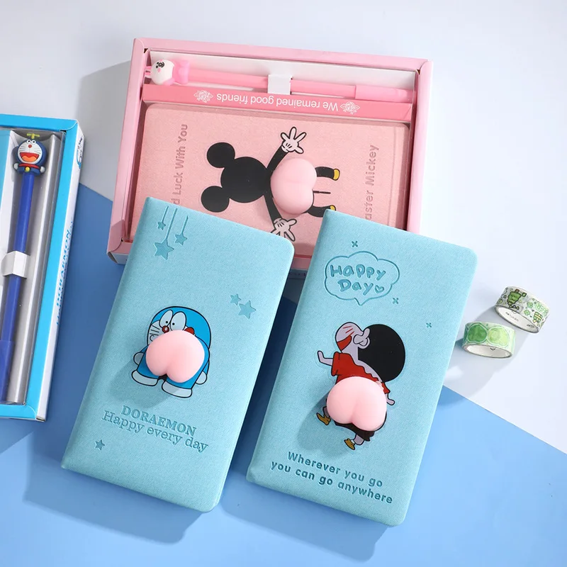 

Cartoon Handbook Set Notebook Cute Decompression Book Student Prize Creative Notepad School Season Gift Wholesale Items