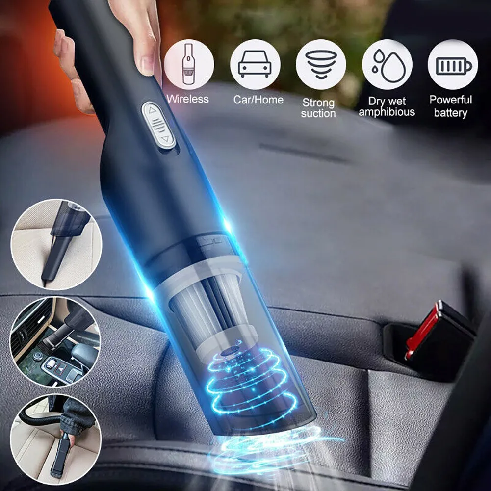 

10000Pa Car Vacuum Cleaner Portable Mini Handheld Vaccum Cleaner Wireless Strong Suction Power USB Charge For Car Home Cleaning