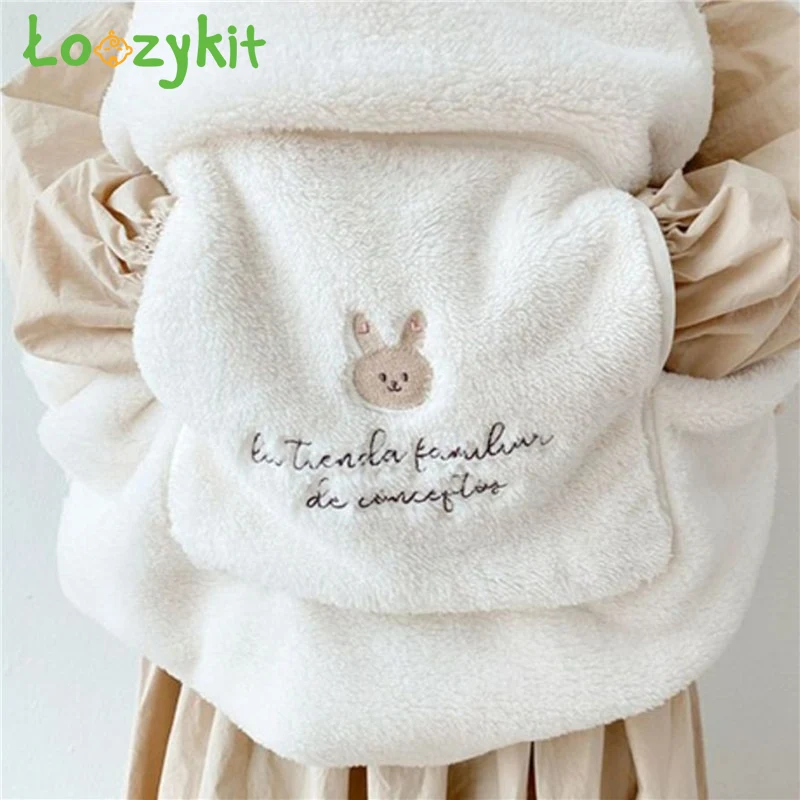 

Coral Fleece Baby Blanket Embroidered Bear Winter Comforter Baby Clothes Warm Stroller Blanket Infant Cloak Nap Cover Outwear