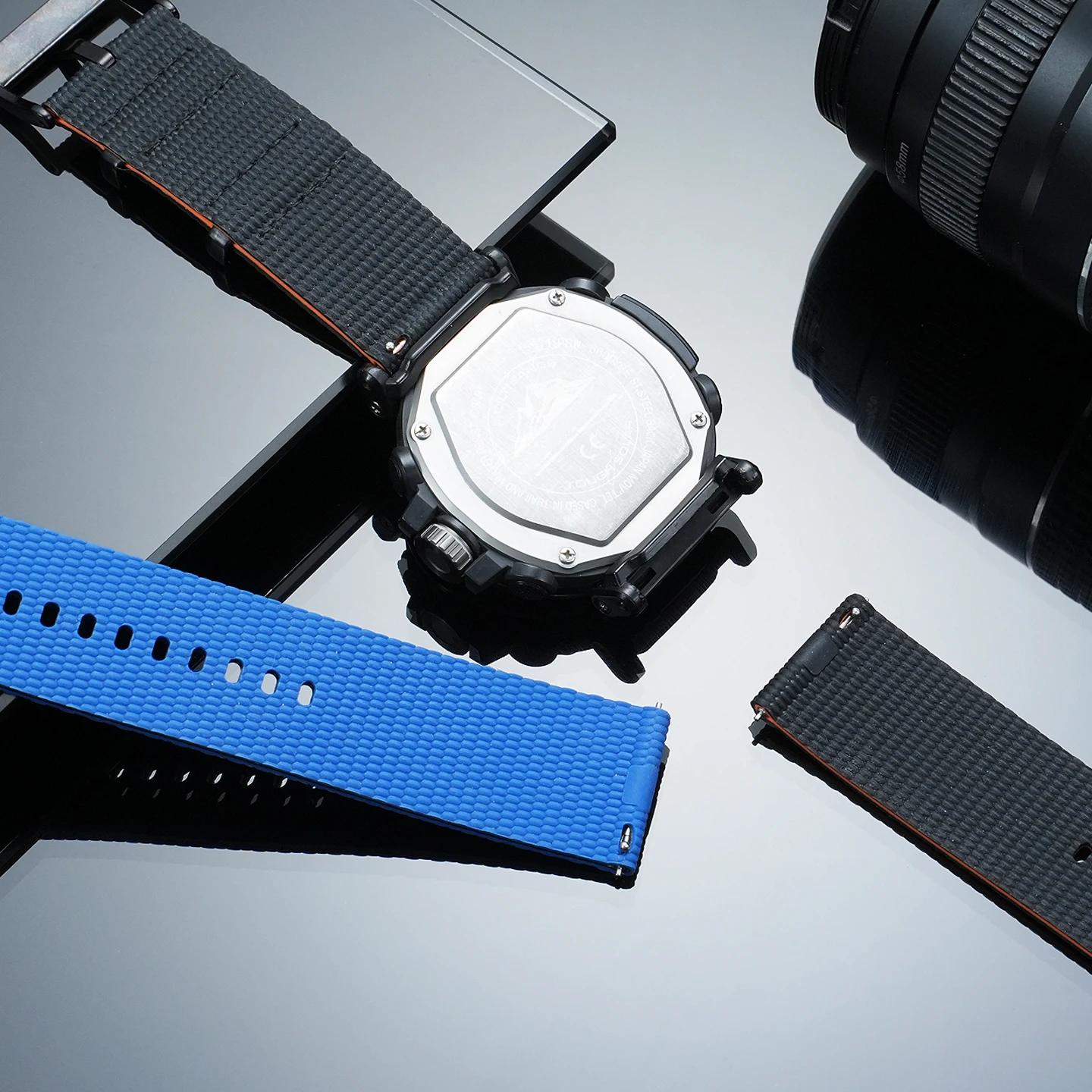Фото Силиконовый ремешок для часов Casio Protrek GA2000 GA-2000-1A2 PRG600YB PRG650 PRW6600, ремешок для часов 24 мм, мужской сменный браслет №4