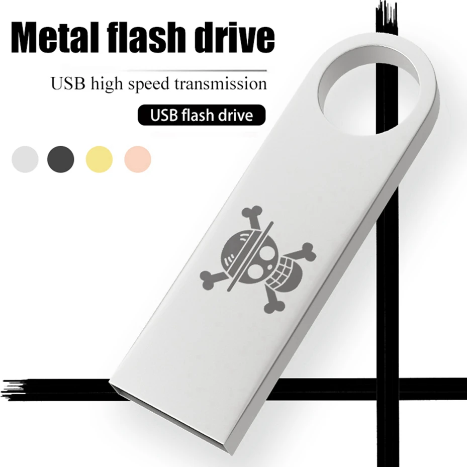 Соломенная шляпа с черепом USB 2 0 флеш-накопитель 64 ГБ 32 16 металлическая