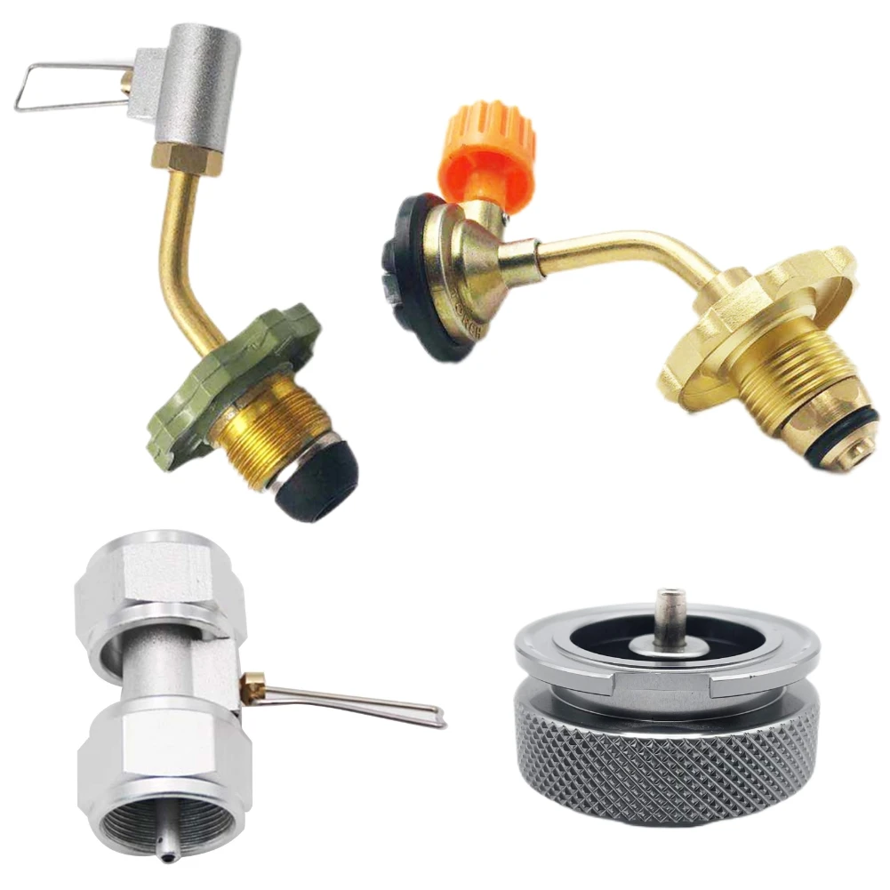

Outdoor Gas Tank Inflation Valve Cylinder Gas Inflate Kit Camping Butane Gas Refillable Adapter Cylinder Tank Coupler Valve