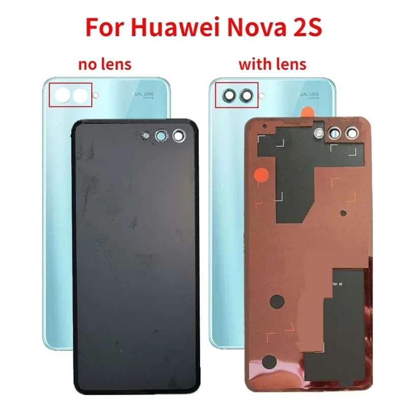 Задний стеклянный корпус для Huawei Nova 2S HWI-AL00 крышка батарейного отсека задний