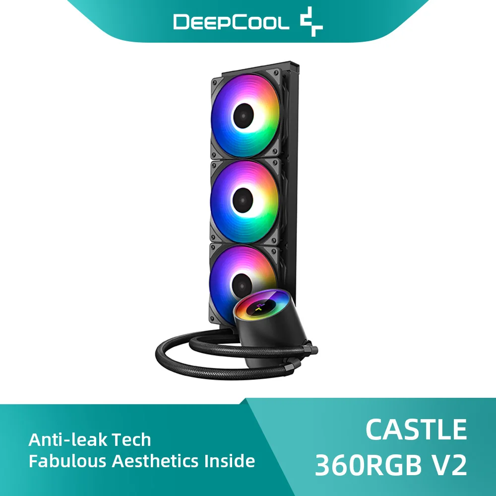 For Fluid Diy Cooling A-rgb Water Block 360mm Radiator With 120mm Computer Fan