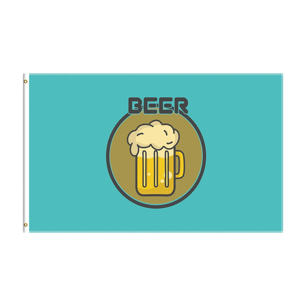 

3x5 Ft Beer Flag Polyester Printed Bar Banner For Decor