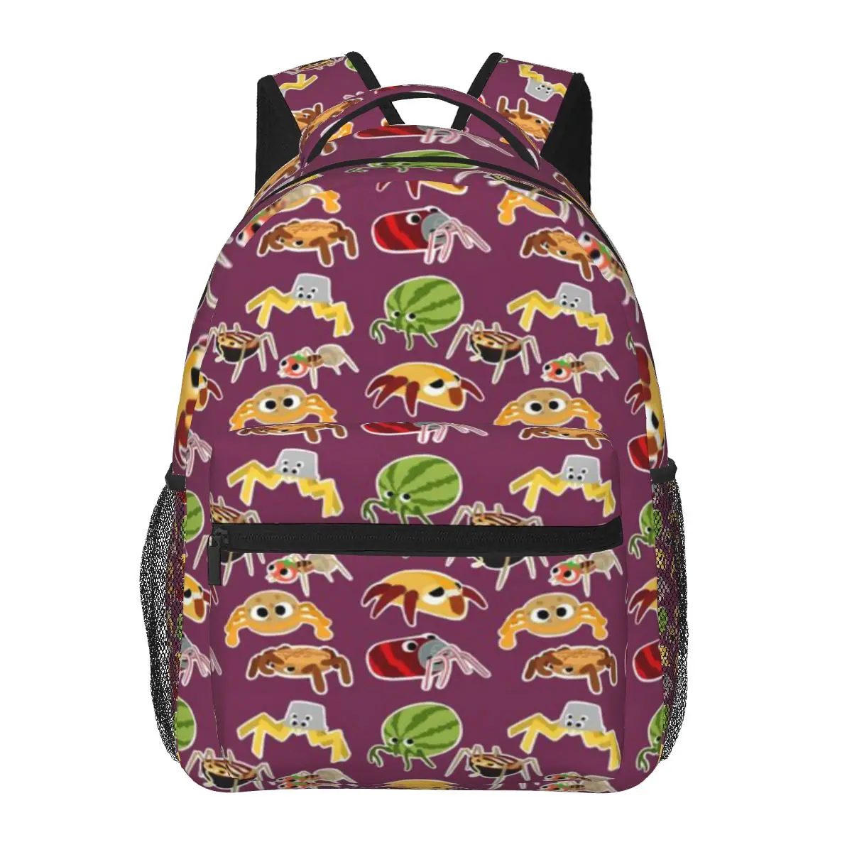 Пакет Bugsnax Веер-арт жуки закуски узор сумка для книг один Повседневный Рюкзак