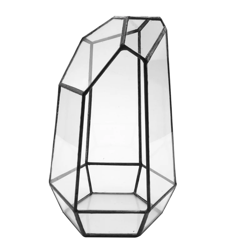 

House Greenhouse Hexagonal Glass Vase For Fee Garden Miniature Mini Landscape