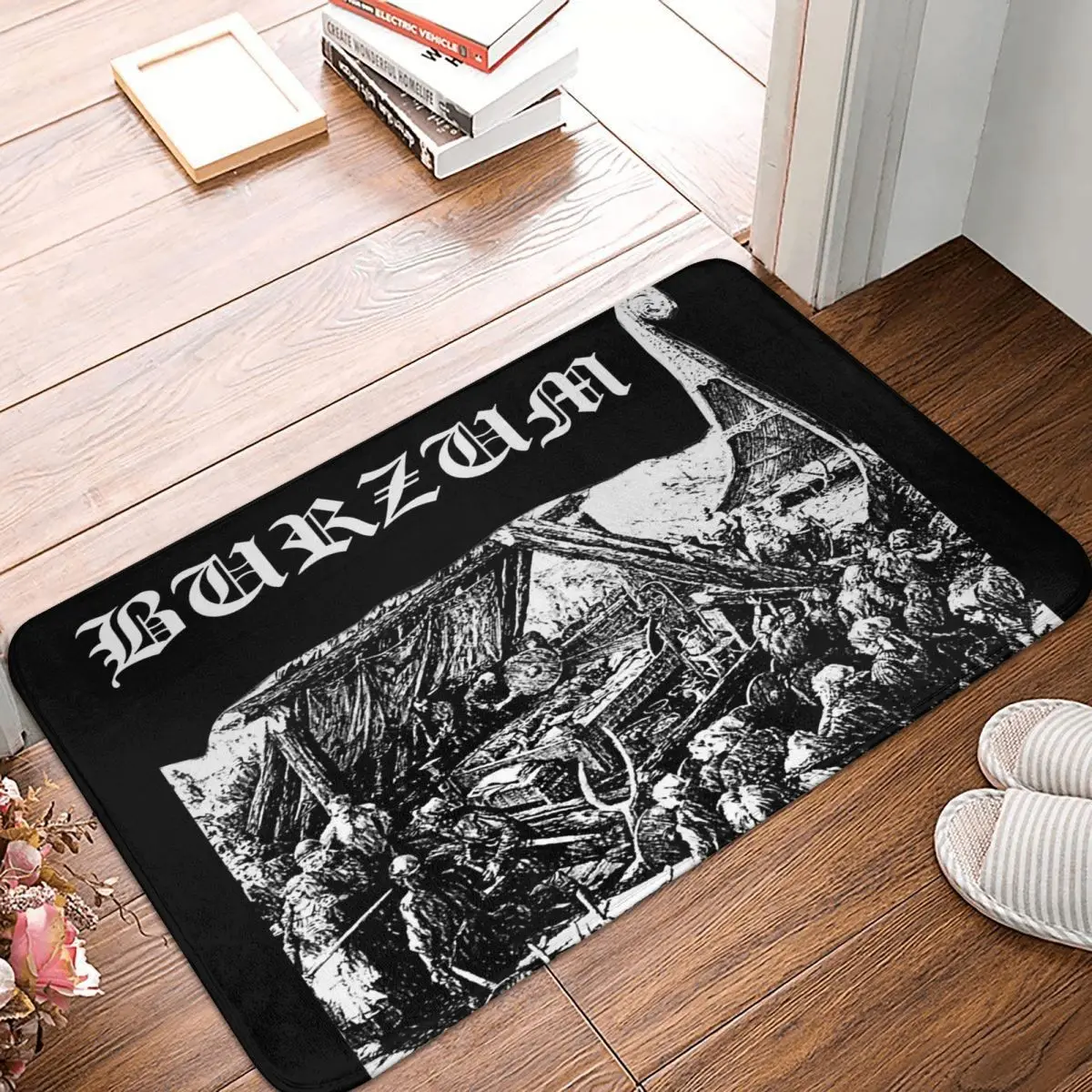 

Burzum Hvis Lyset Tar Oss Cover Design Personality Carpet, Polyester Floor Mats Popular Durable Easy To Clean Birthday Gifts