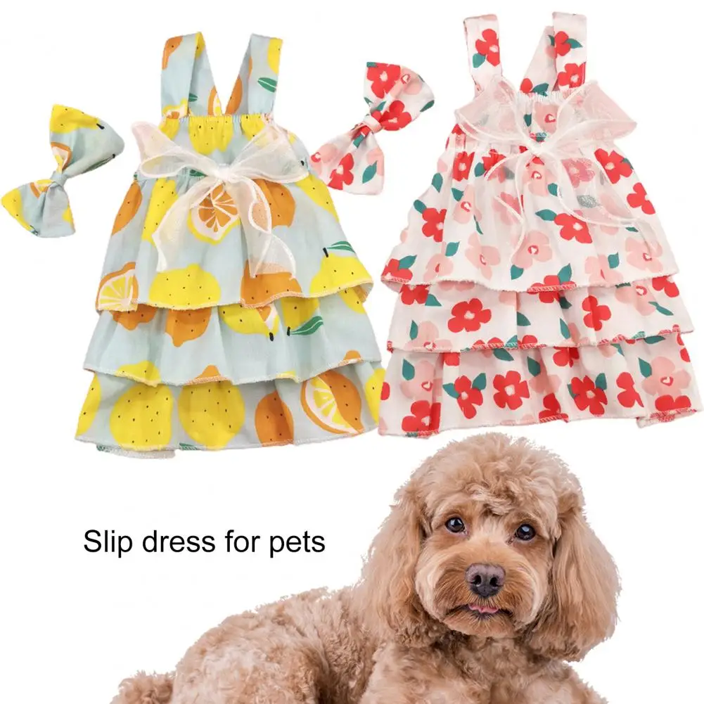 1 комплект платья для собак многослойное дизайнерское платье без рукавов