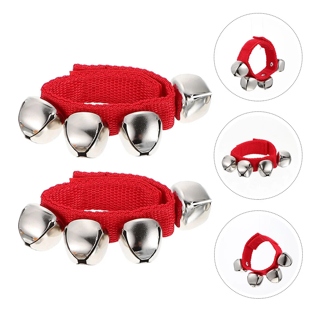 

Bells Wrist Bell Kidsband Jingleparty Percussion Hand Handbells Bracelets Baby Christmas Instrument Shaker Musical Shaking