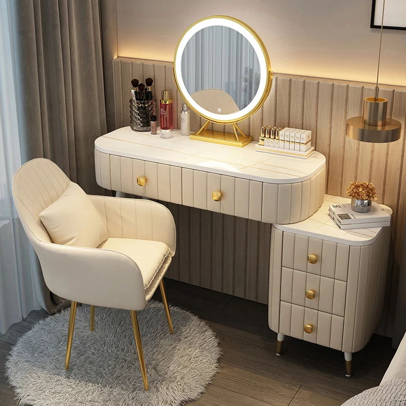 

Современный туалетный столик для макияжа, мебель для спальни, органайзер, роскошный компьютерный комод, стол, комнатная мебель