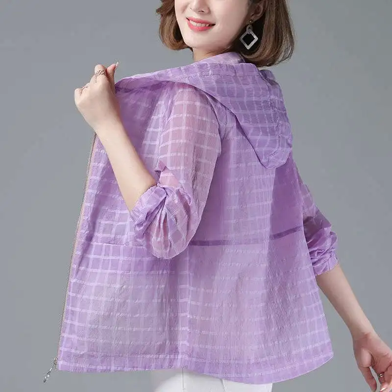 women's short new Korean  summer  clothing shirt loose thin top coat  Streetwear  hoodies women  Summer  korean outfits