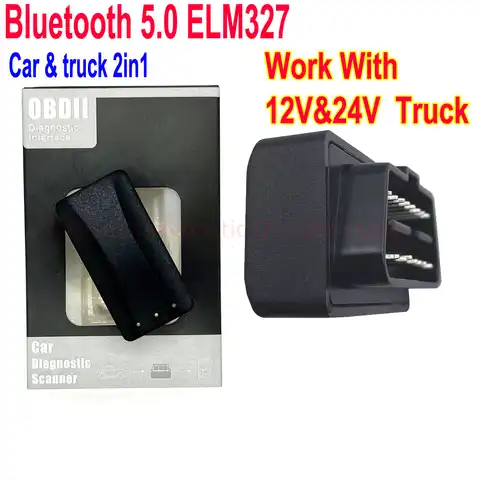 Автомобильный диагностический сканер ELM327 версии V1.5 для грузовиков, OBD-сканер, считыватель кодов, инструмент для диагностики автомобиля, Super ...