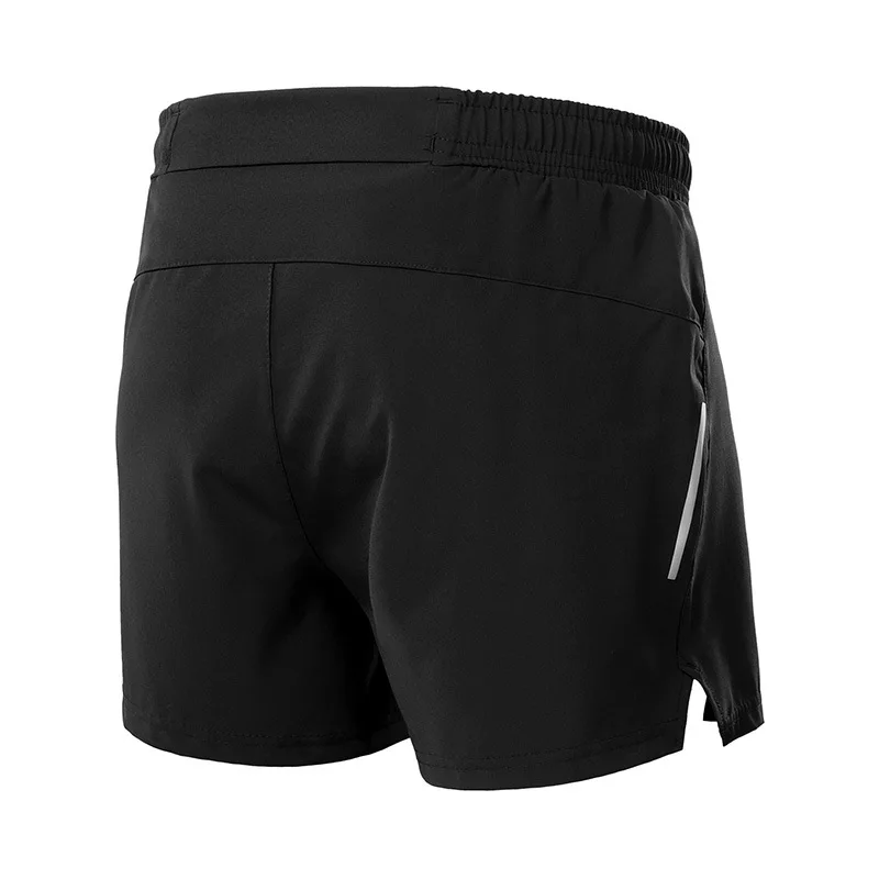 Арсуксео 2 В 1 Полиэстеровые шорты для мужчин для бега с карманом для телефона компрессионные марафонские фитнес-спорт.