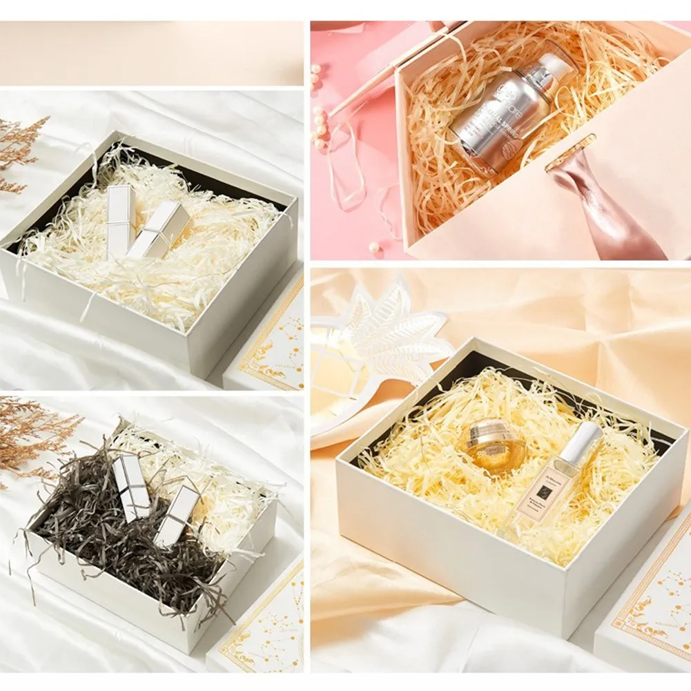 

Crinkle Paper Shreds Shredded Hamper Gift Box Filler Shred Stuffing Basket Fill For Filling Gift Boxes Hampers Baskets Candy