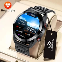 2022new smart watch men 454454 amoled always display the time clock bluetooth call local music men smartwatch for huawei xiaomi