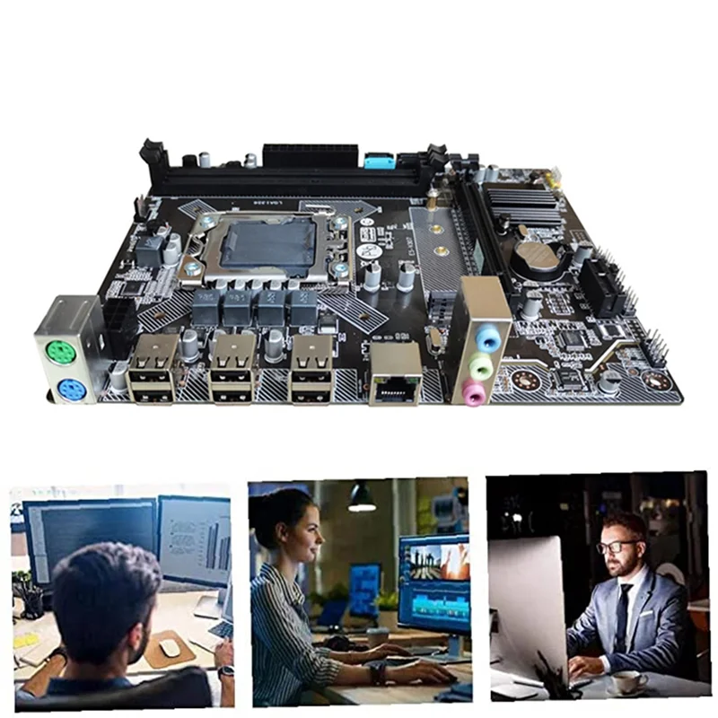 

X79 Motherboard+E5 2420 CPU+SATA Cable+Switch Cable LGA1356 2XDDR3 ECC REG Memory Slot M.2 NVME SATA3.0 Game Motherboard