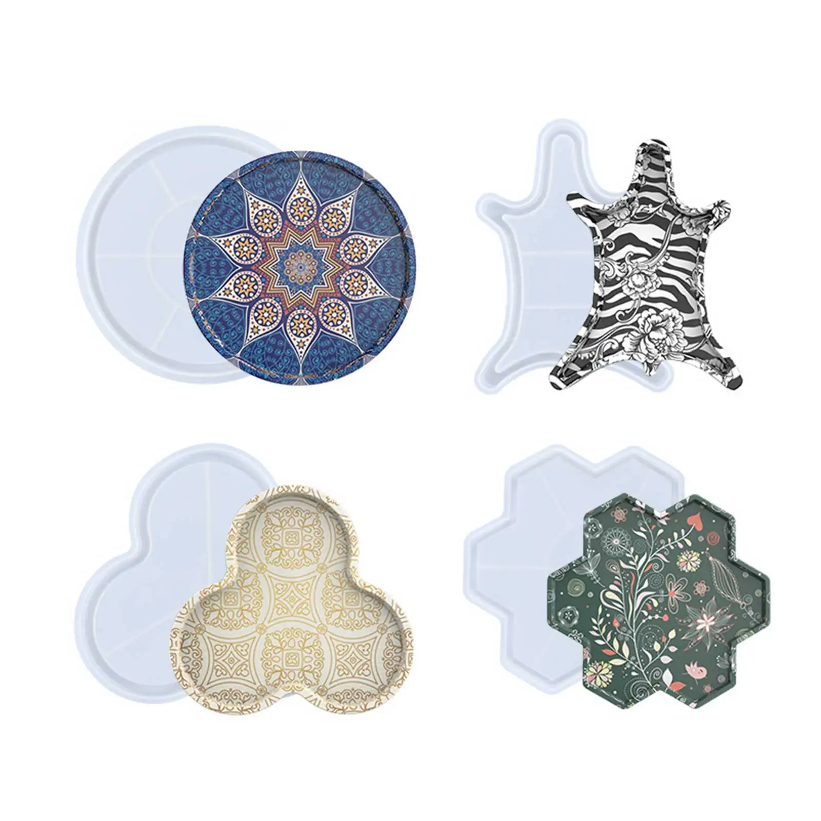 

Tray Resin Molds Jewelry Plate Silicone Mold for DIY Decoration